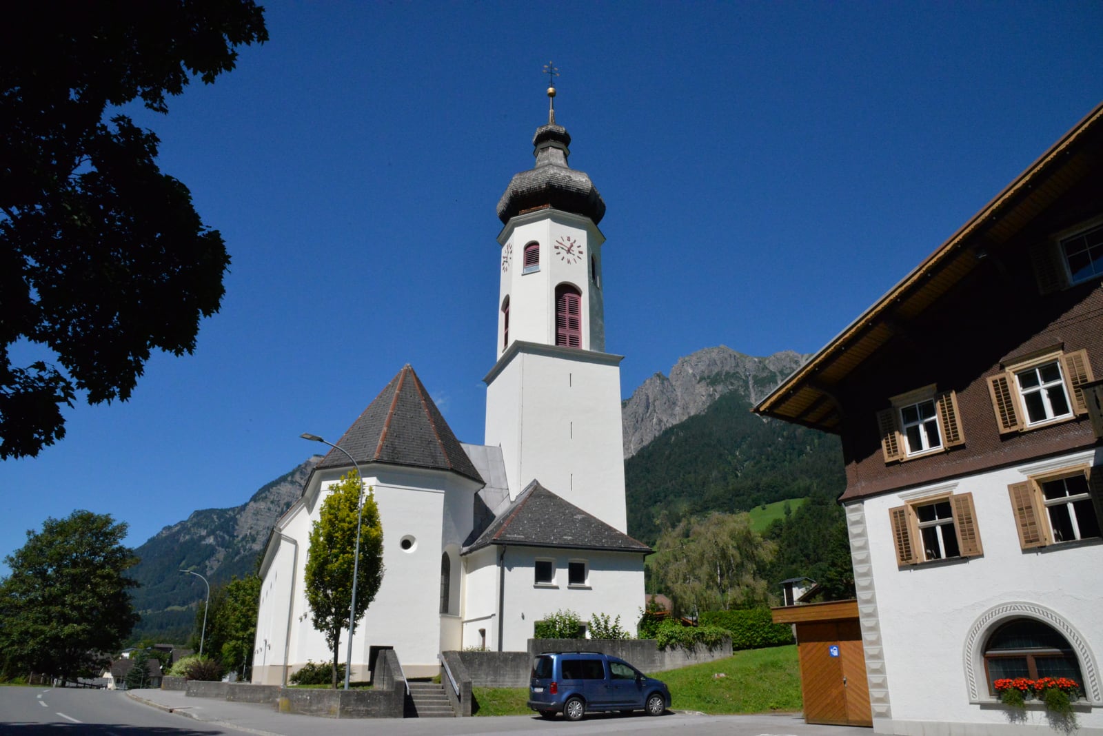 Standortansicht von Pfarrkirche Braz in Innerbraz