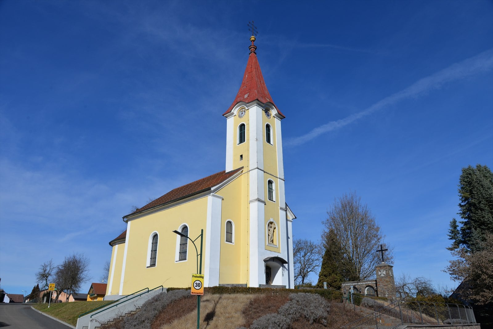 Standortansicht von Pfarrkirche Mettersdorf am Saßbach in Mettersdorf am Saßbach