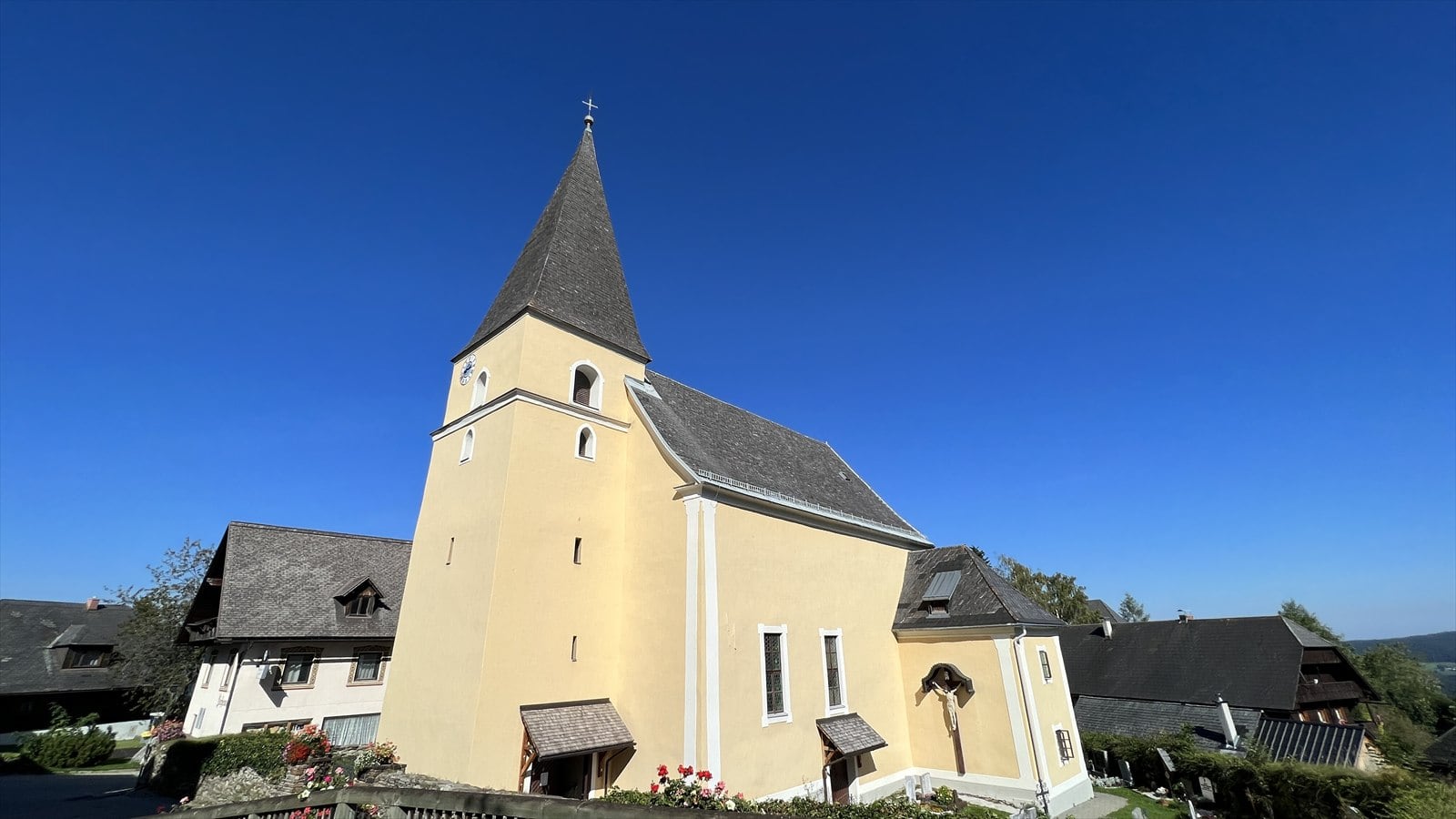 Standortansicht von Pfarrkirche Pack in Hirschegg-Pack