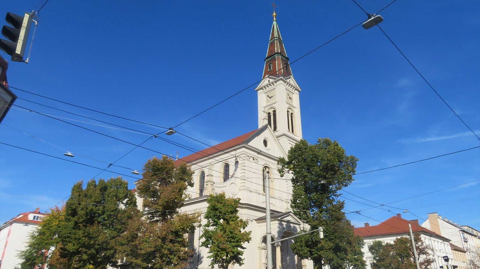 Standortansicht von Stadtpfarrkirche Graz St Josef in Graz