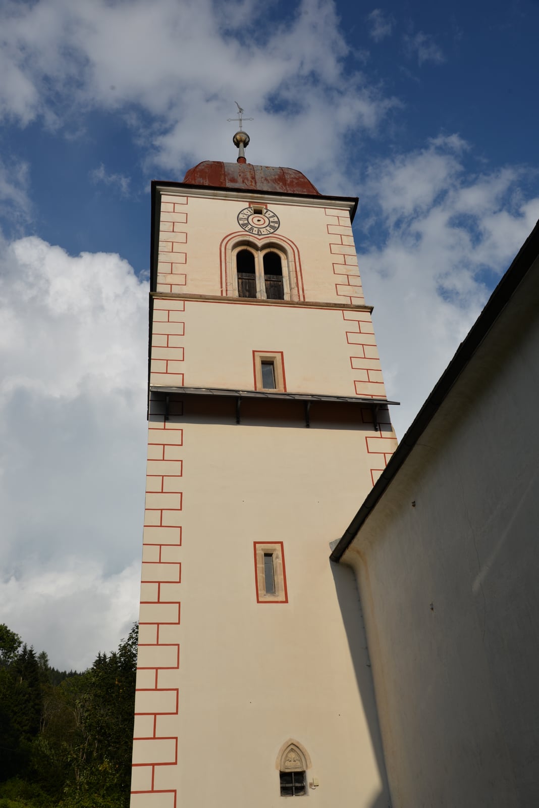 Standortansicht von Pfarrkirche Kirchberg in Klein St. Paul