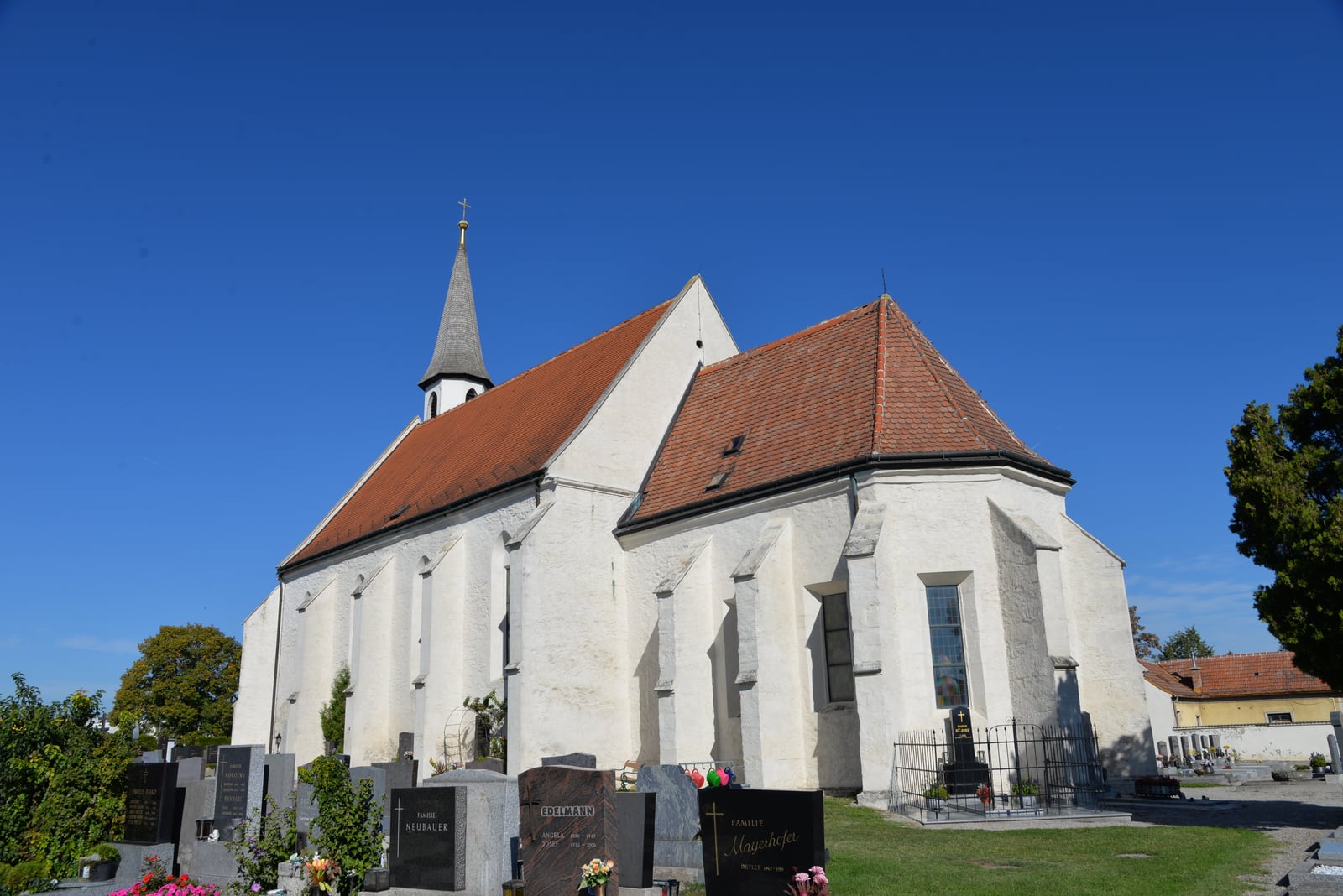 Standortansicht von Filialkirche St Quirin Fischamend in Fischamend