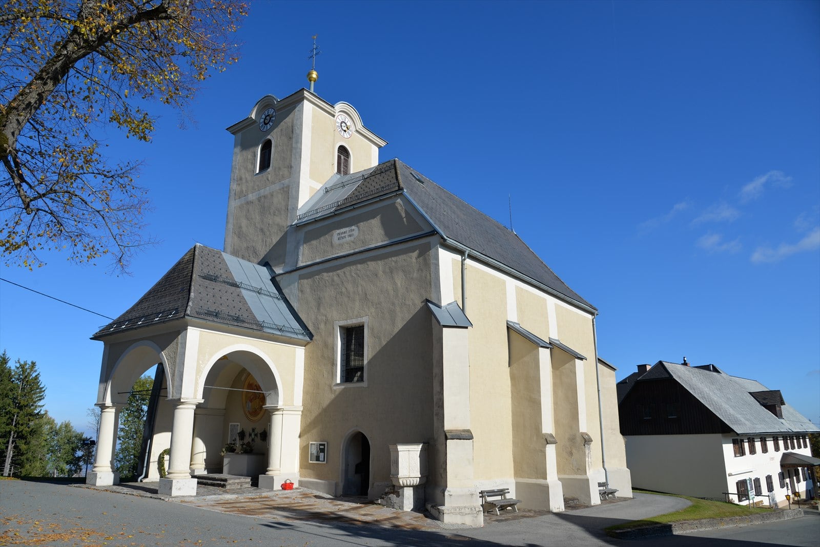 Standortansicht von Pfarrkirche St Anna ob Schwanberg in Bad Schwanberg