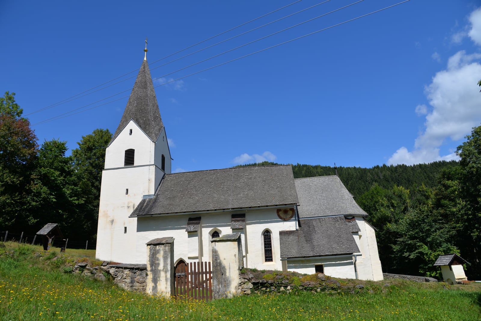 Standortansicht von Filialkirche Zosen in Hüttenberg
