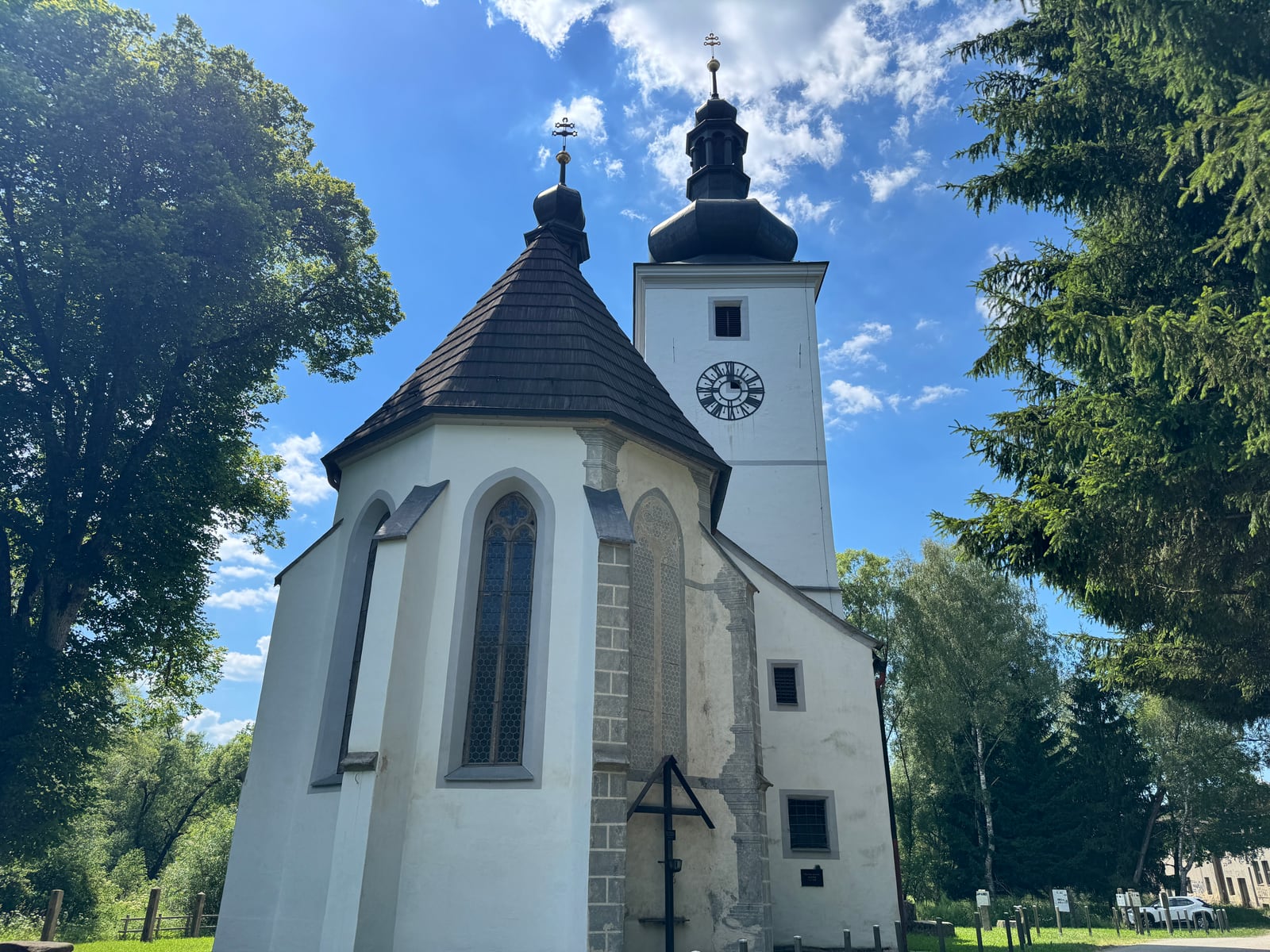 Standortansicht von Filialkirche Zettwing in Dolní Dvořiště