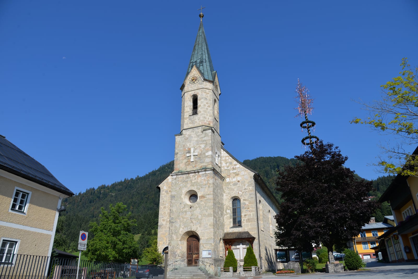 Standortansicht von Pfarrkirche Rußbach am Pass Gschütt in Rußbach am Paß Gschütt