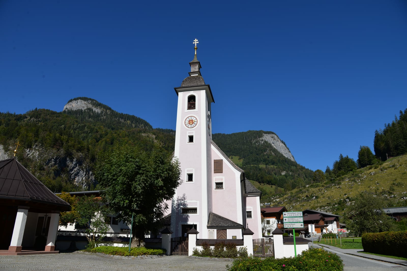 Standortansicht von Pfarrkirche Weißbach bei Lofer in Weißbach bei Lofer