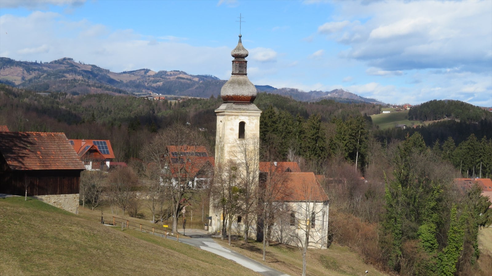 Standortansicht von Alte Pfarrkirche St Bartholomä in Sankt Bartholomä
