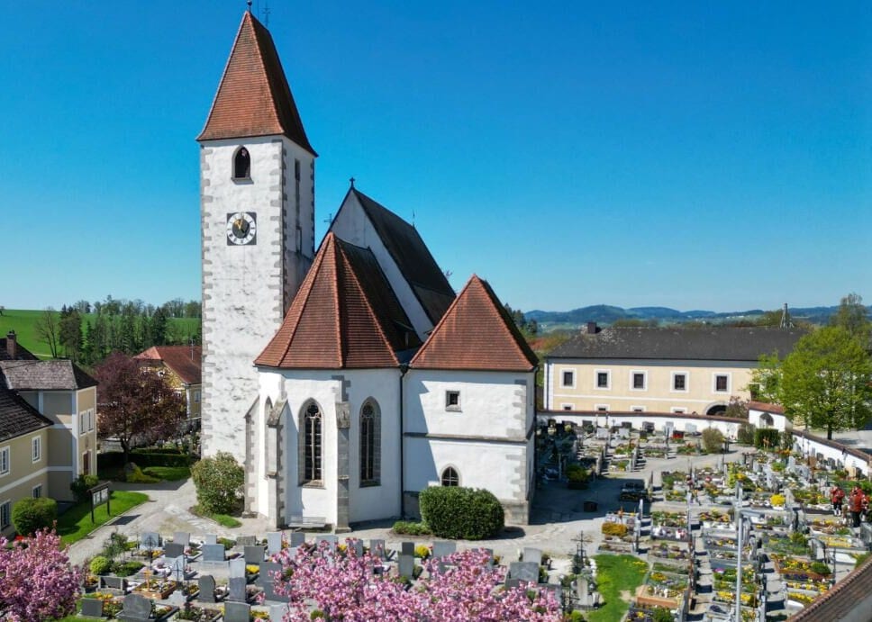 Standortansicht von Pfarrkirche Lasberg in Lasberg
