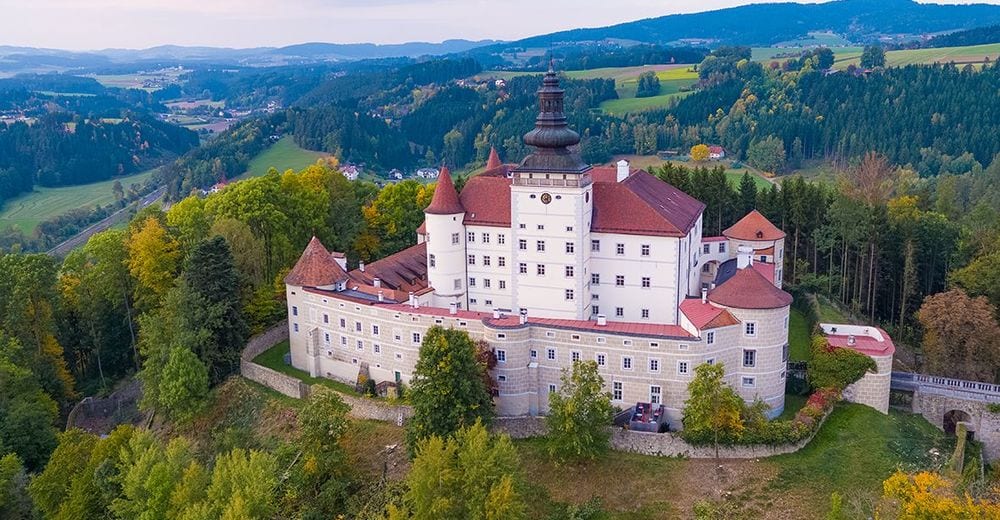Standortansicht von Schloss Weinberg in Kefermarkt